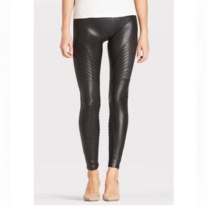 SPANX Faux Leather Moto Leggings